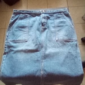 Blue Jean Pencil Skirt